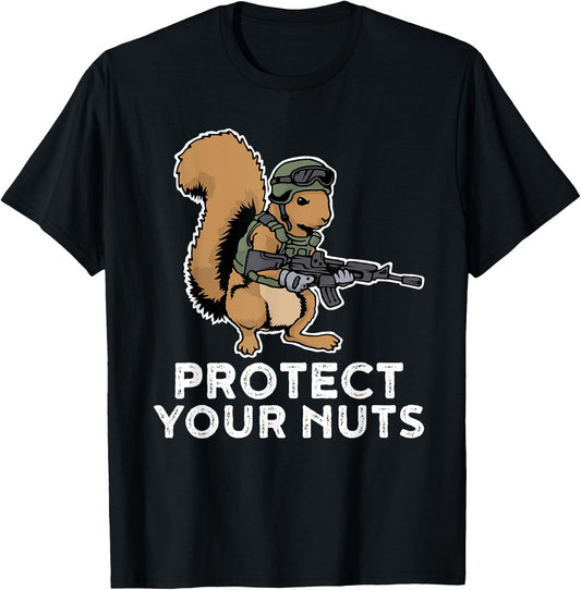 Protect Your Nuts T-Shirt - T-Shirt | Black