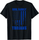 James Island Charter Trojans God. Family. Vintage USA Flag T-Shirt - T-Shirt | Black