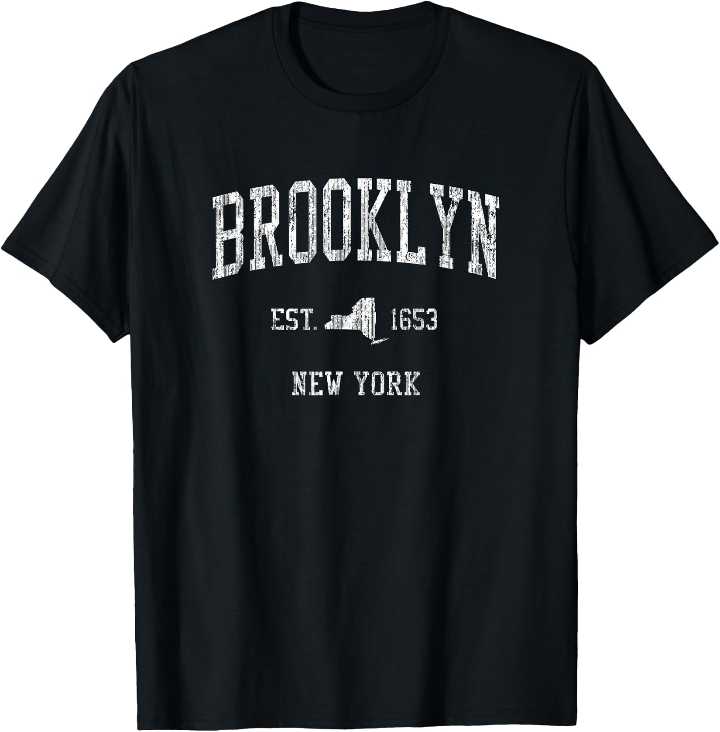 Brooklyn New York NY Vintage Sports Design NYC T-Shirt - T-Shirt | Black