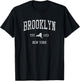 Brooklyn New York NY Vintage Sports Design NYC T-Shirt - T-Shirt | Black