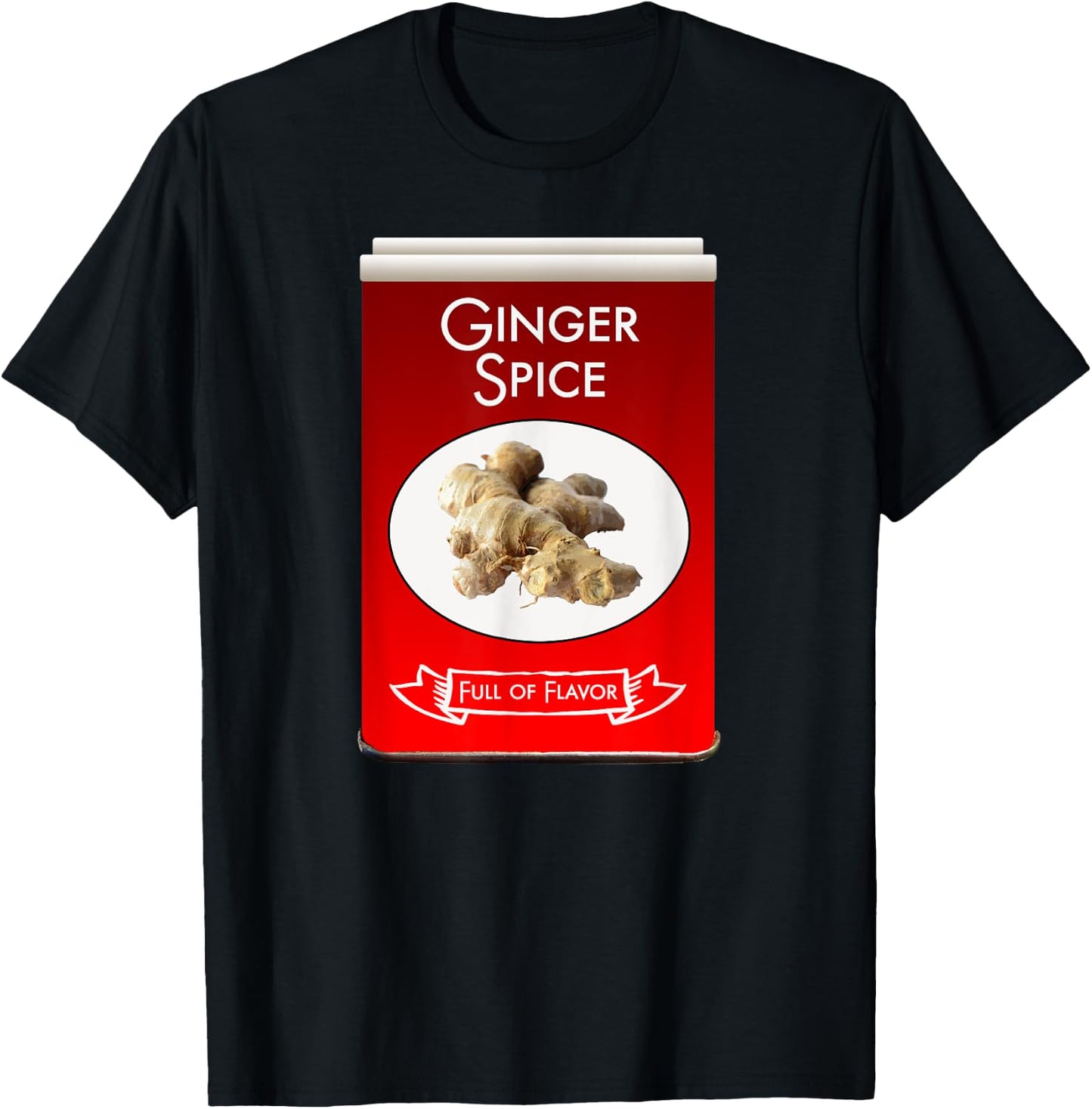 Ginger Halloween Costume Spice Group Costumes Shirt T-Shirt - T-Shirt | Black