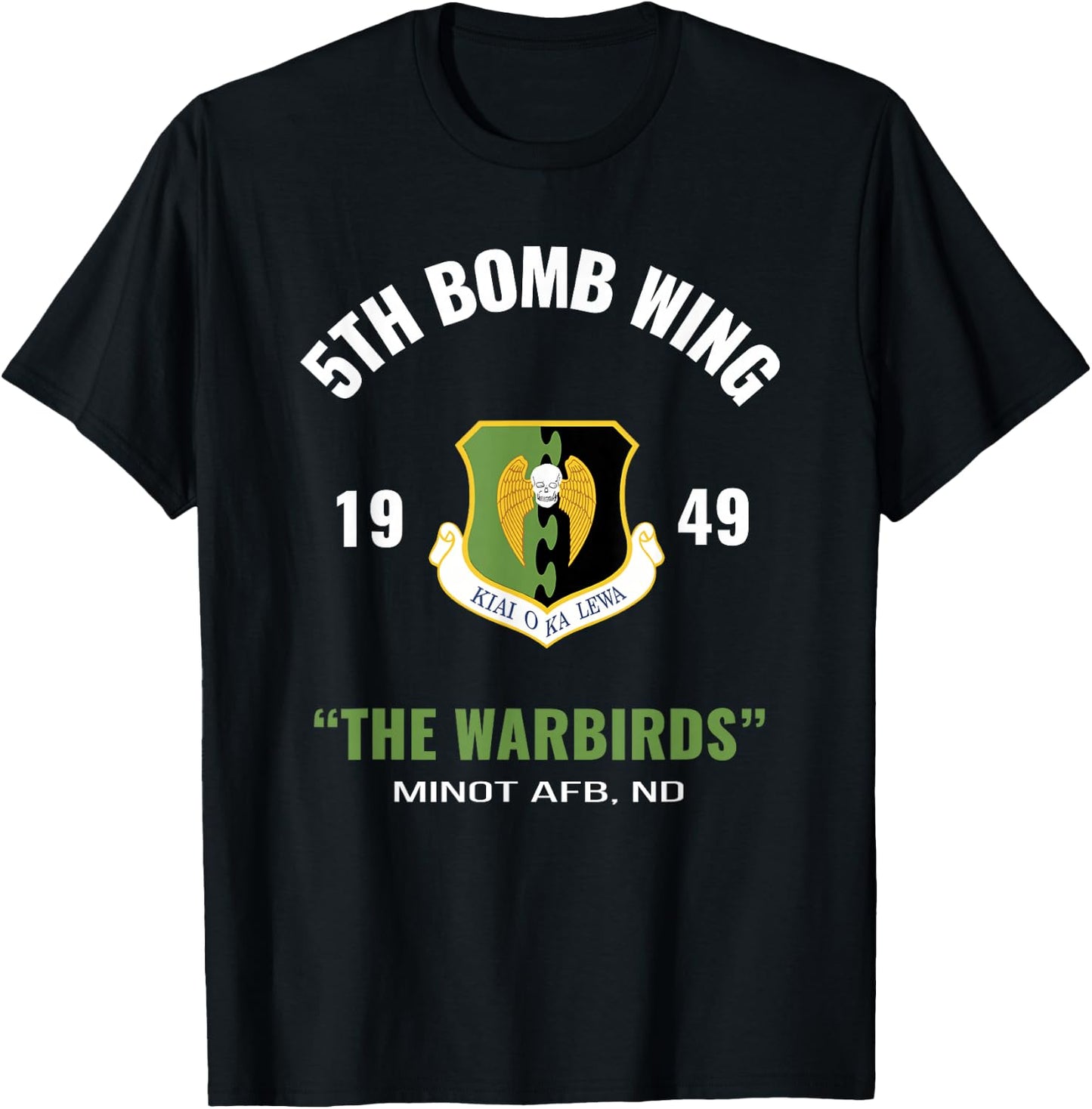 Military 5th Bomb Wing T-Shirt - T-Shirt | Black