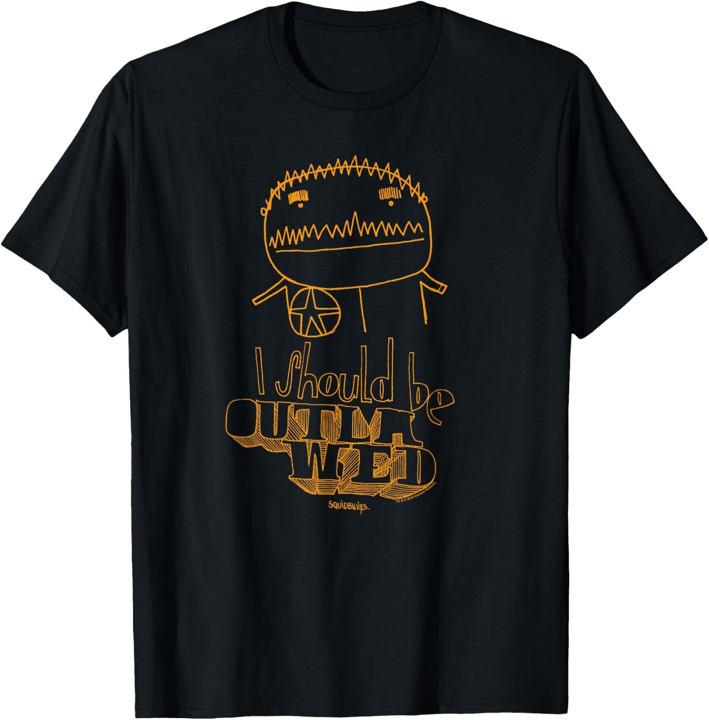 Adult Swim Squidbillies Outlawed Black Cartoon , Small T-Shirt - T-Shirt | Black