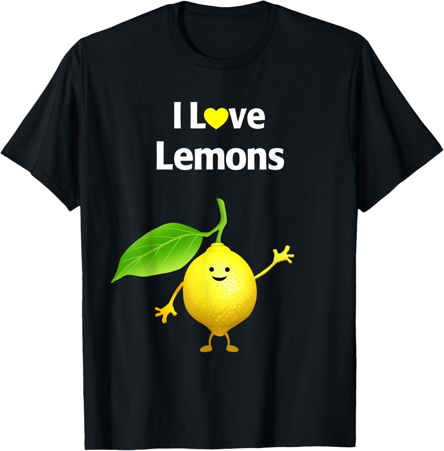I Love Lemons T-Shirt - T-Shirt | Black