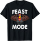 Feast Mode On Turkey Muscle Thanksgiving Family Dinner T-Shirt - T-Shirt | Black