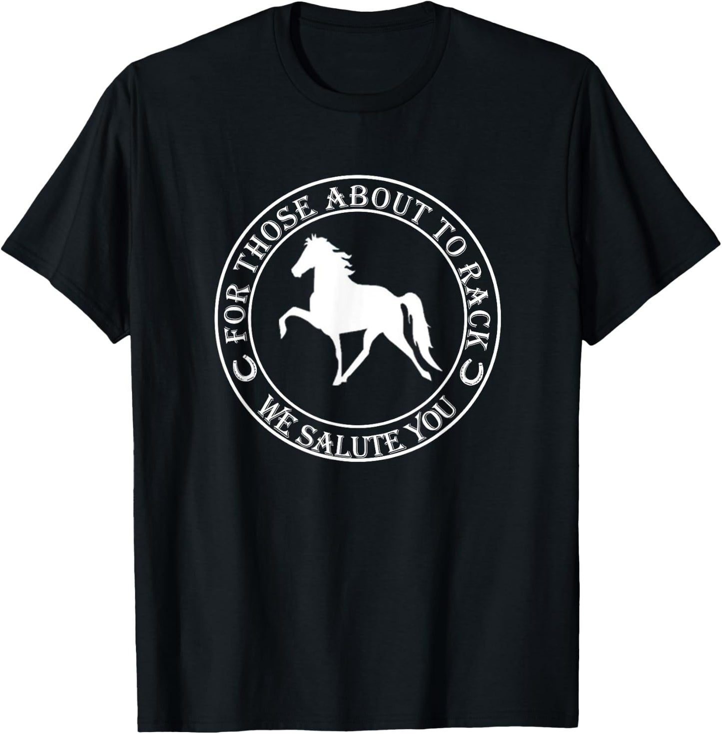Funny Racking Horse T Shirt Tennessee Walking Horse T-Shirt - T-Shirt | Black