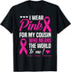 Breast Cancer Pink For Cousin Who Means World To Me T-Shirt - T-Shirt | Black