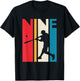 9th Birthday Gift Nine Vintage Baseball Birthday 9 Year Old T-Shirt - T-Shirt | Black