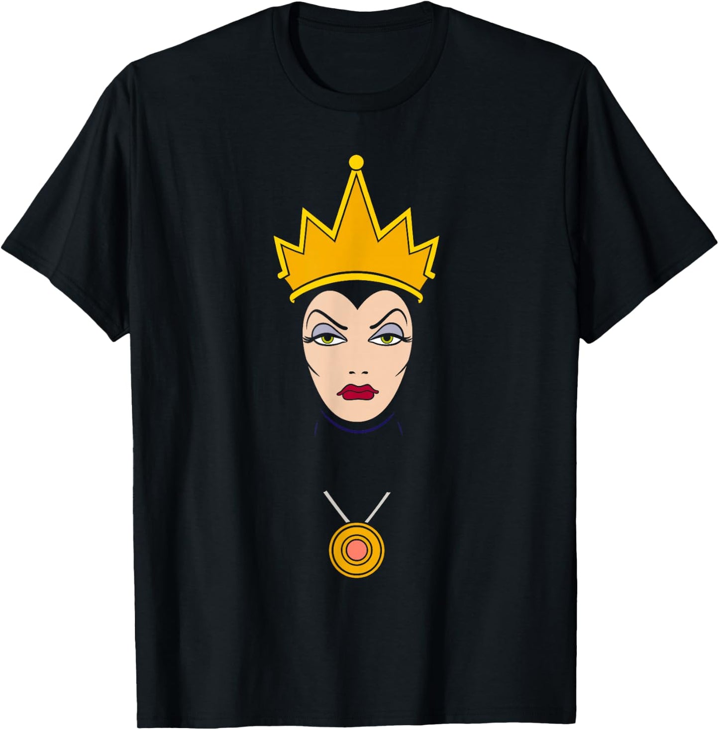 Disney Villains Evil Queen Big Face T-Shirt - T-Shirt | Black
