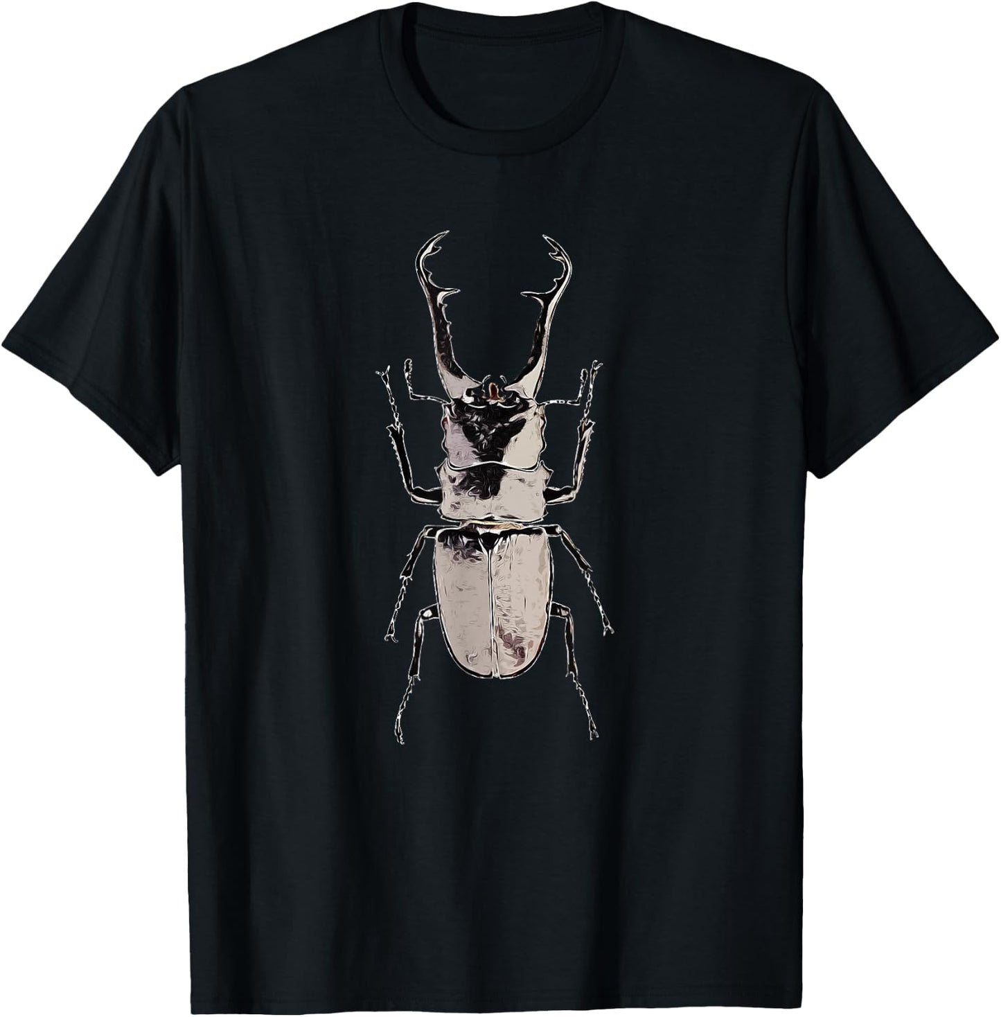 Cool Black Giant Stag Beetle T-Shirt - T-Shirt | Black