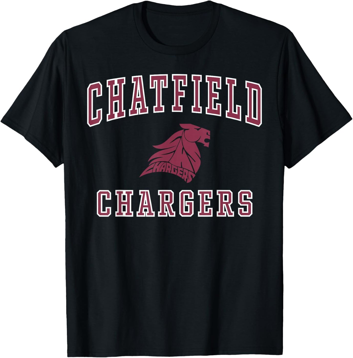 Chatfield Senior High School Chargers C1 T-Shirt - T-Shirt | Black
