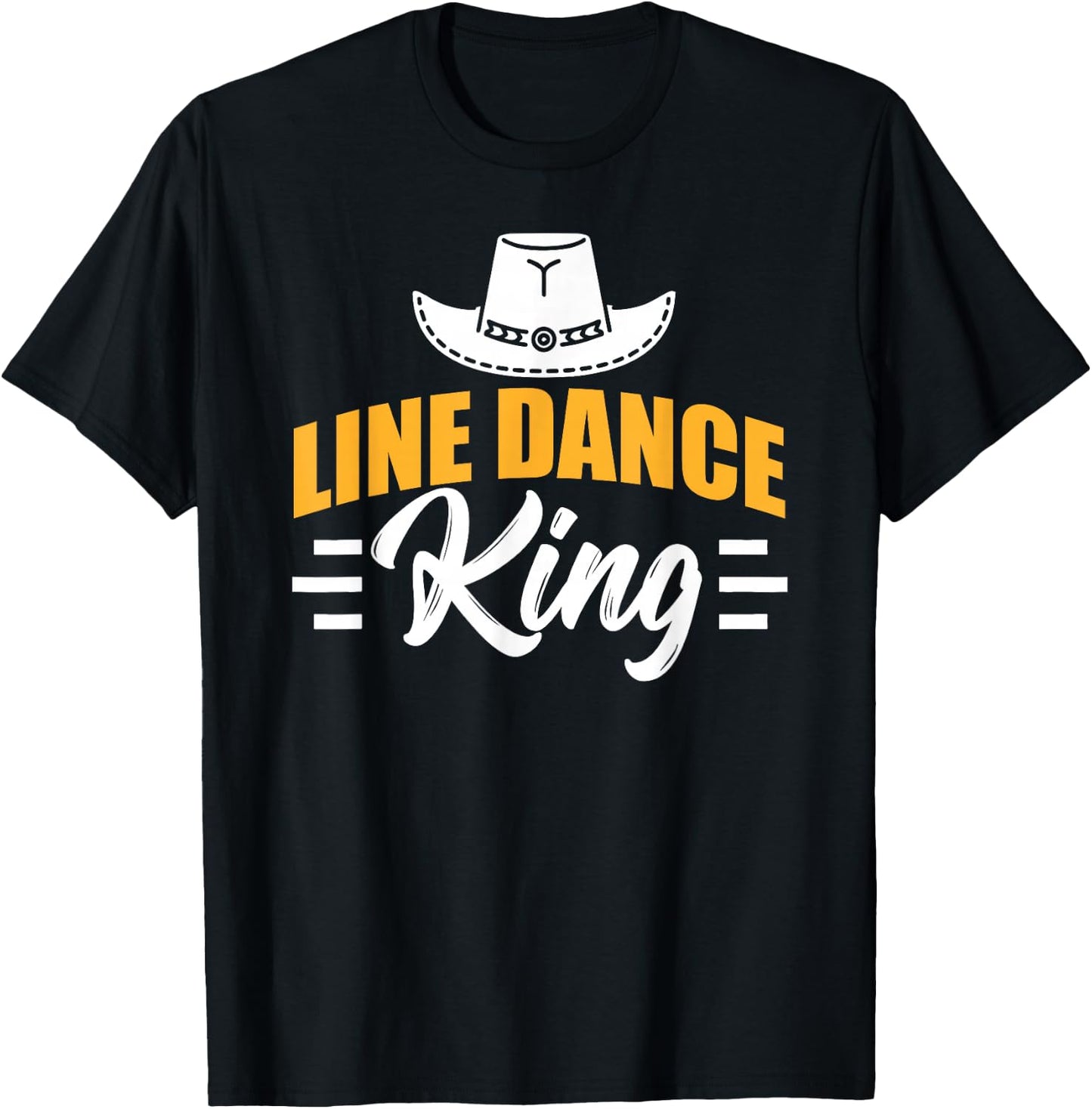Line Dance Line Dance King for Line Dancers T-Shirt - T-Shirt | Black