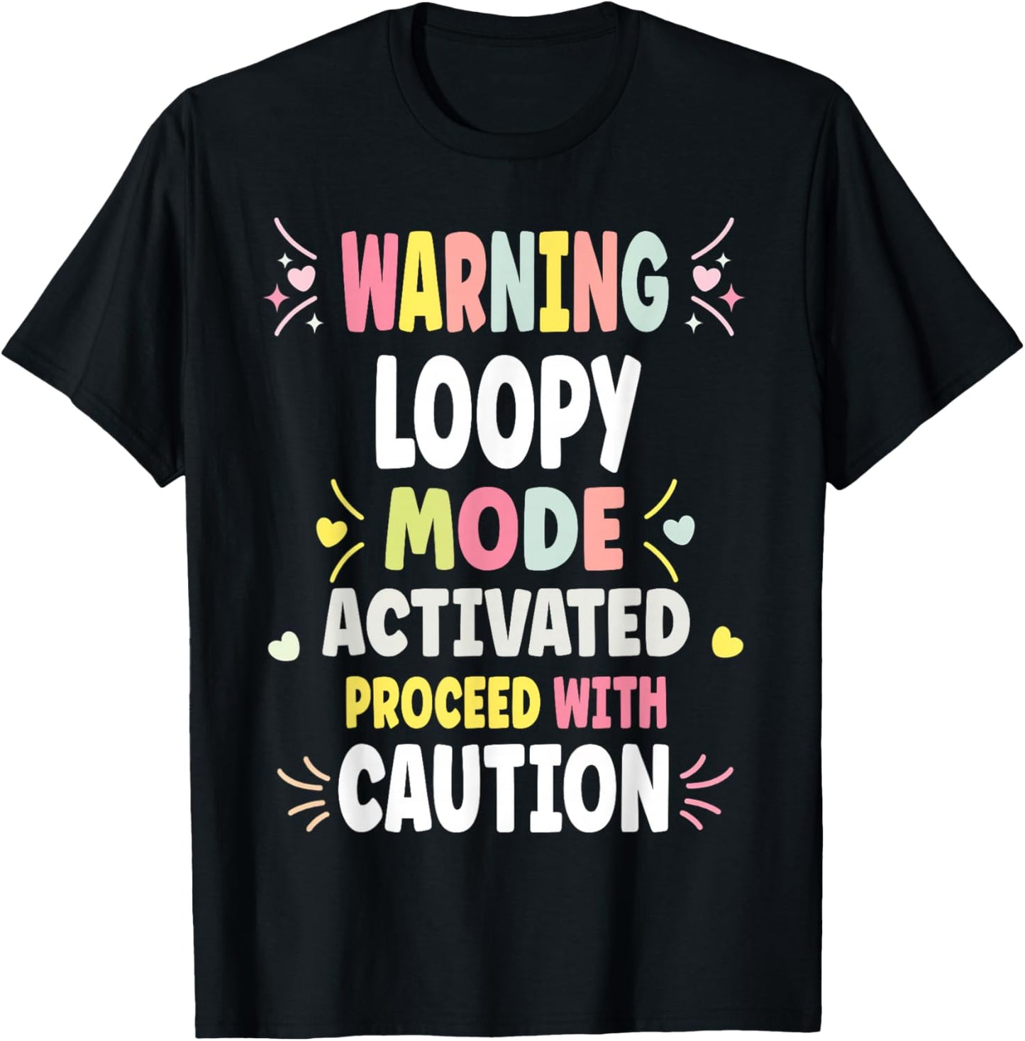 LOOPY Personalized Women's Gift Custom LOOPY T-Shirt - T-Shirt | Black