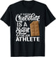 Choco Bar Chocoholic Fitness Athlete - Funny Chocolate T-Shirt - T-Shirt | Black