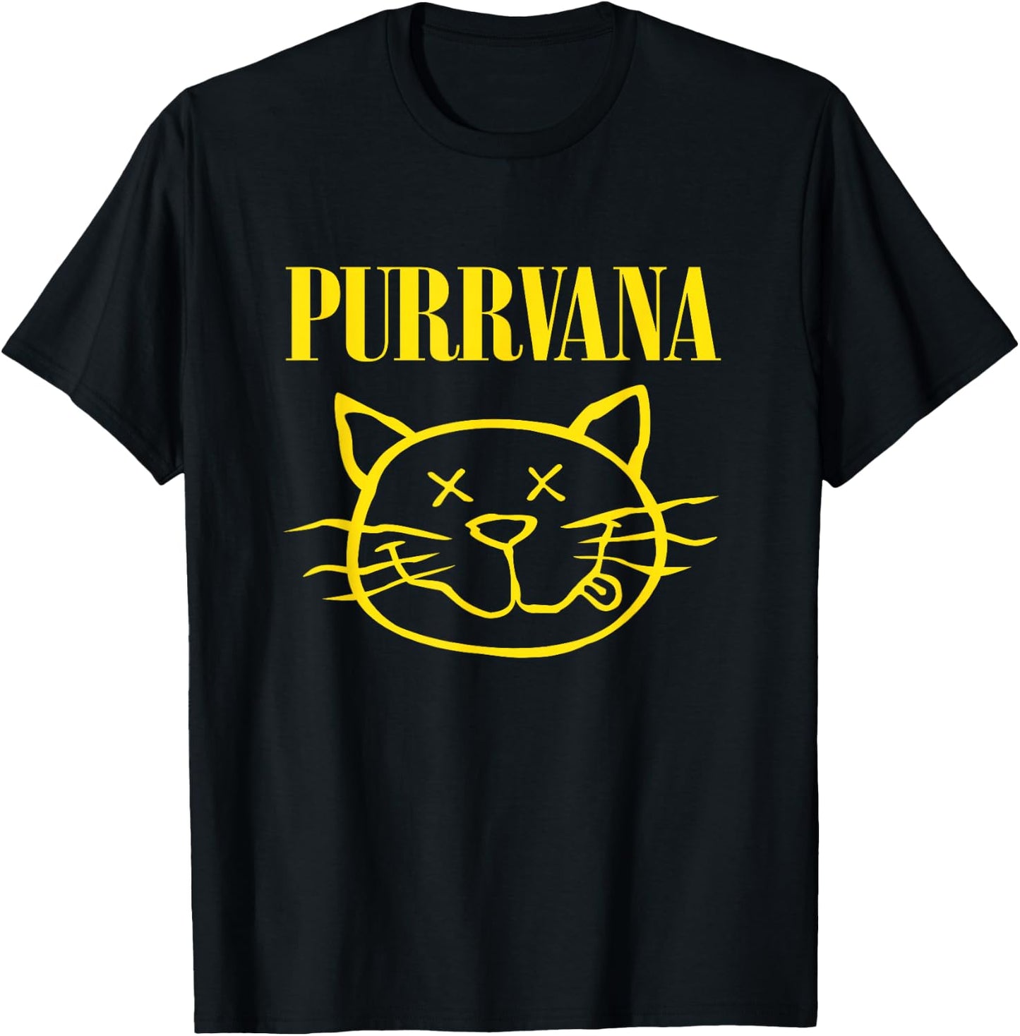 Purrvana Cat Lover Funny Humor T-Shirt - T-Shirt | Black