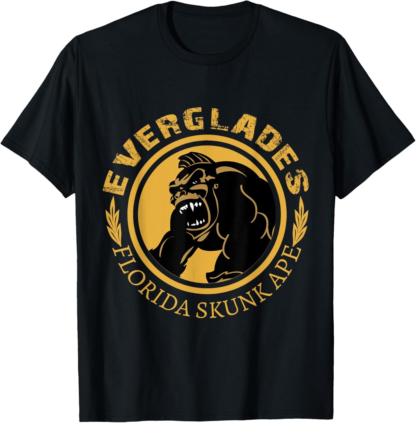 Everglades Florida Skunk Ape T-Shirt - T-Shirt | Black