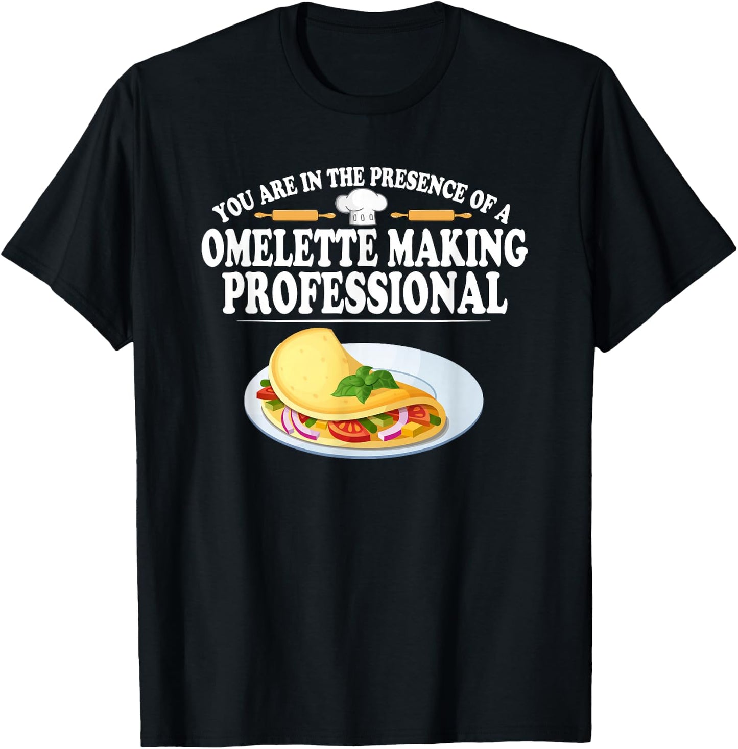 Omelette Making Professional Eggs Breakfast T-Shirt - T-Shirt | Black