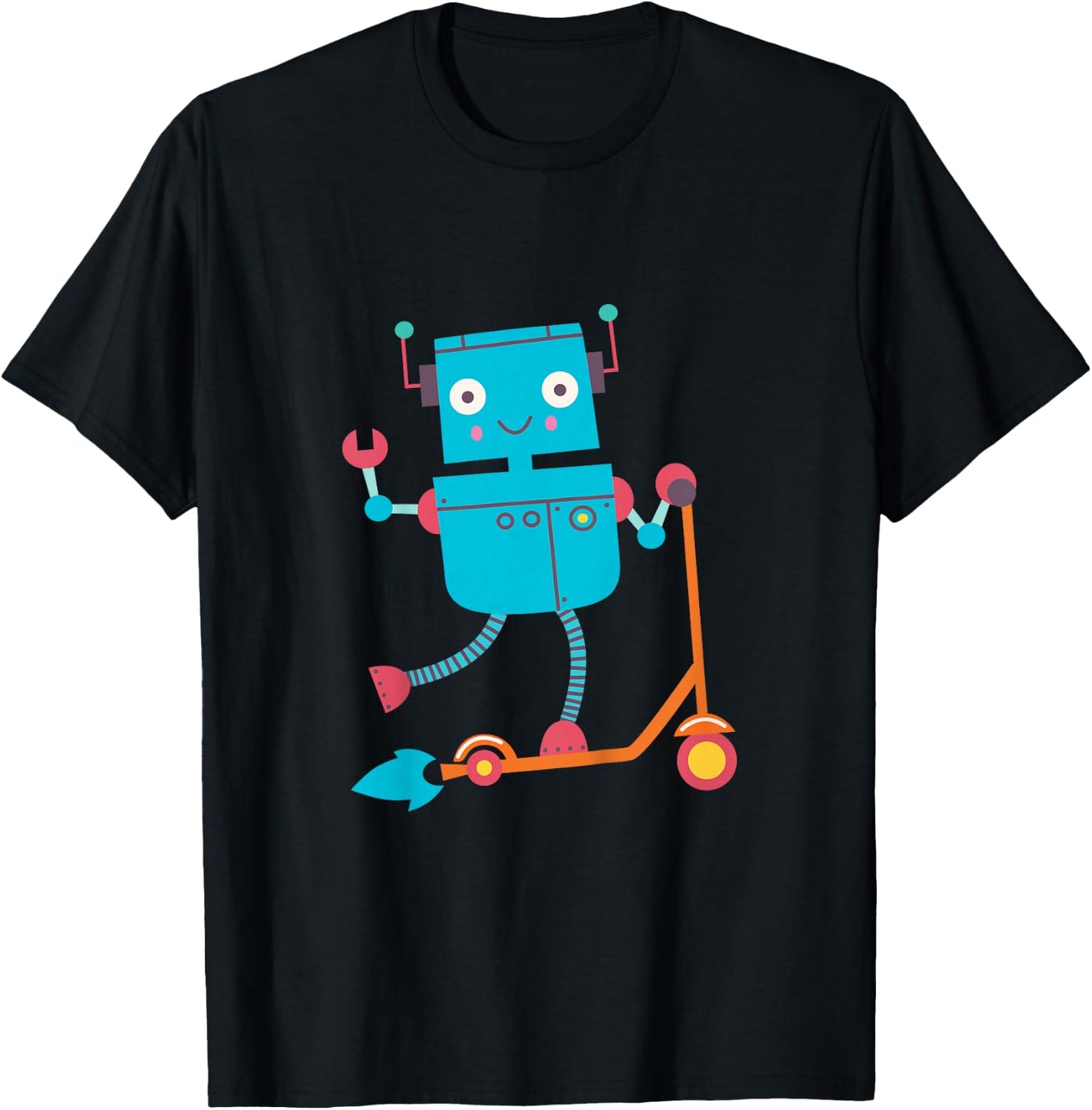 Robot Kids Boys Girls Toddler Cute Robot Future Engineer T-Shirt - T-Shirt | Black