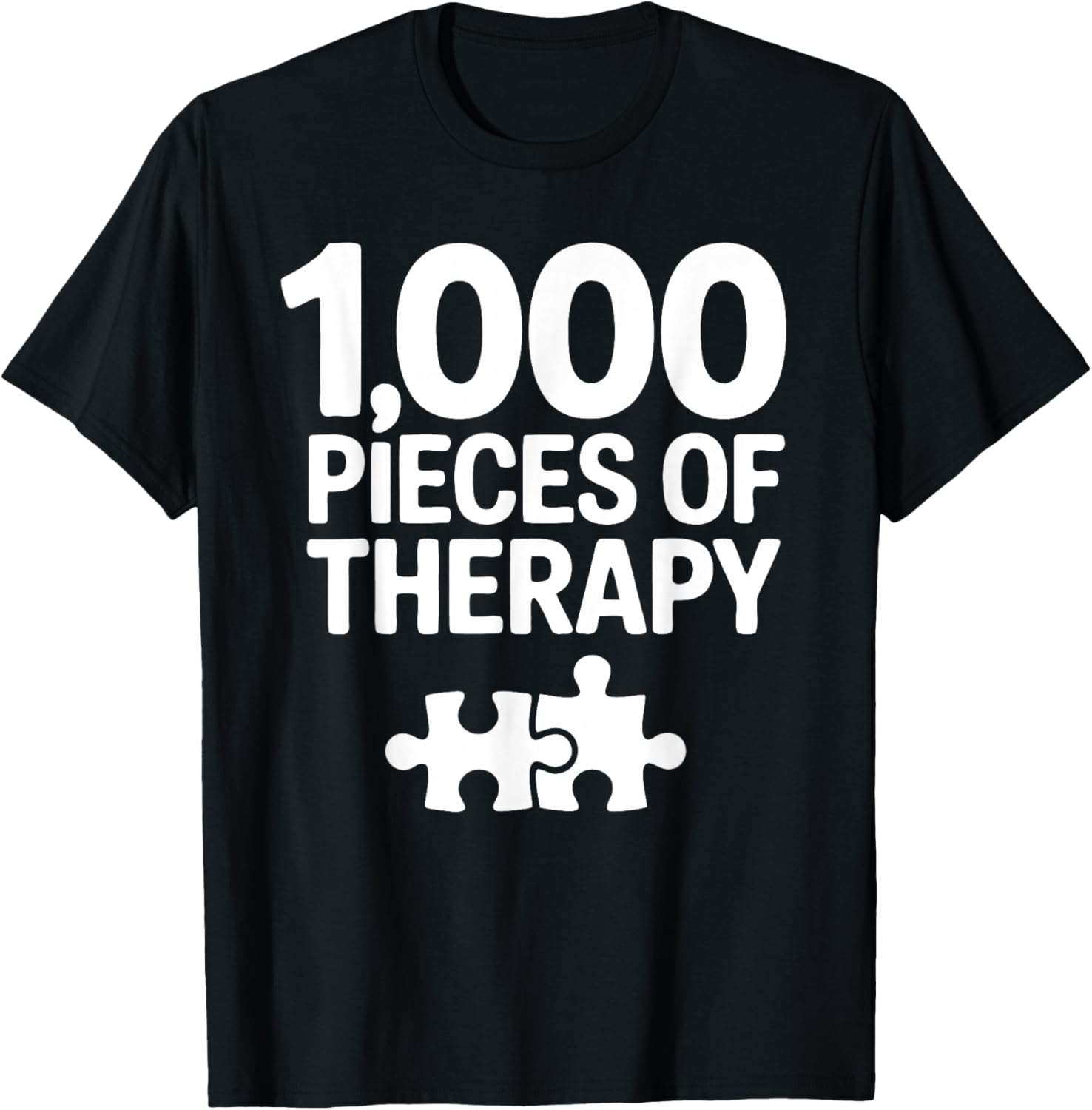1000 Pieces Jigsaw Puzzle Enthusiast Puzzle Lover T-Shirt - T-Shirt | Black