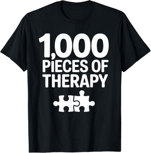 1000 Pieces Jigsaw Puzzle Enthusiast Puzzle Lover T-Shirt - T-Shirt | Black