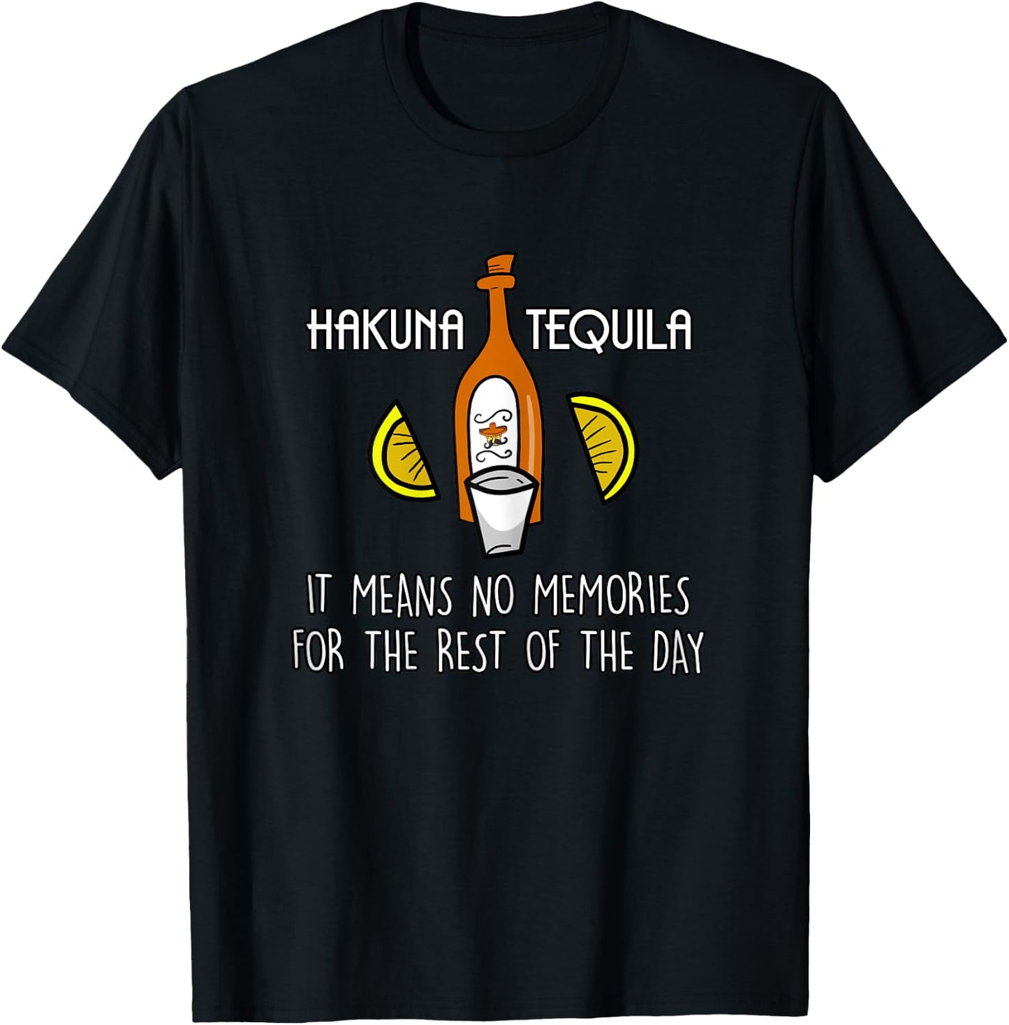 Funny Hakuna Tequila Taco Lover Cinco De Mayo Gift T-Shirt - T-Shirt | Black