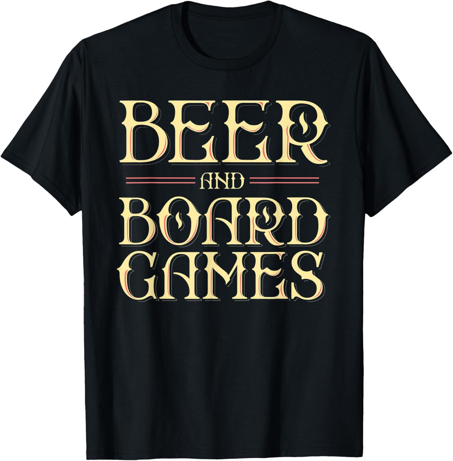 Beer and Board Games T-Shirt - T-Shirt | Black