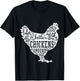 Life is Better With Chickens T Shirt Animal Pet Farmer T-Shirt - T-Shirt | Black