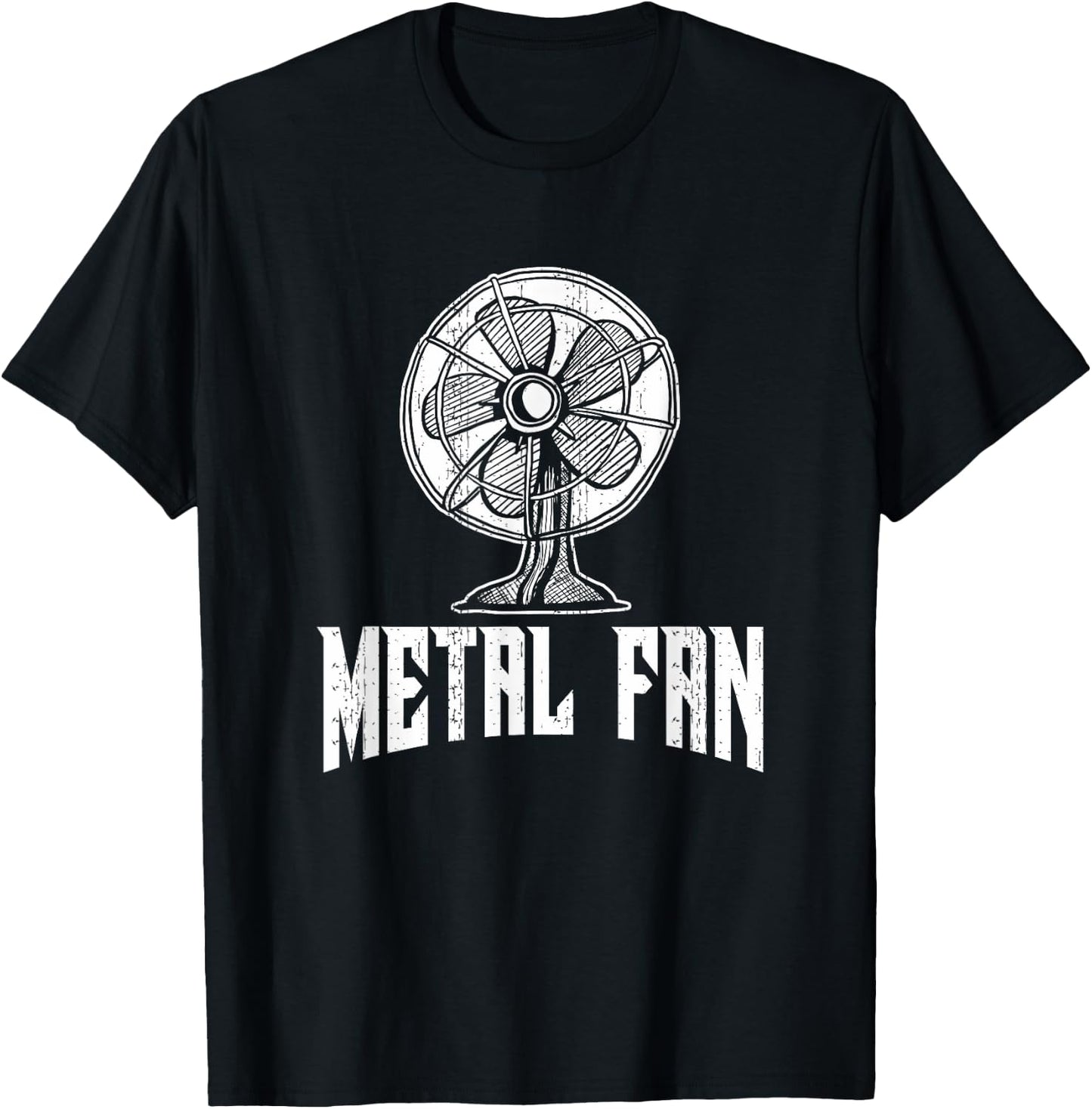 Metal Fan Funny Ventilator Rock & Heavy Metal Fun T-Shirt - T-Shirt | Black