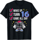 Gamer Birthday Shirt 16 Years Old Level 16 Unlocked Boy Gift T-Shirt - T-Shirt | Black