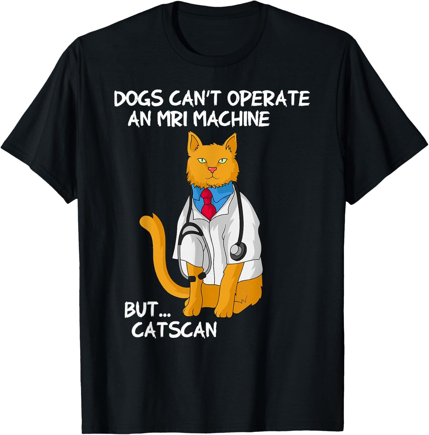 Physician Medicine Doc - Medical Cat Doctor T-Shirt - T-Shirt | Black