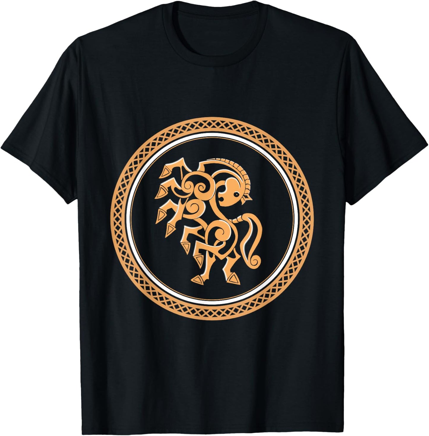 Nordic Mythology Sleipnir Viking Horse T-Shirt - T-Shirt | Black