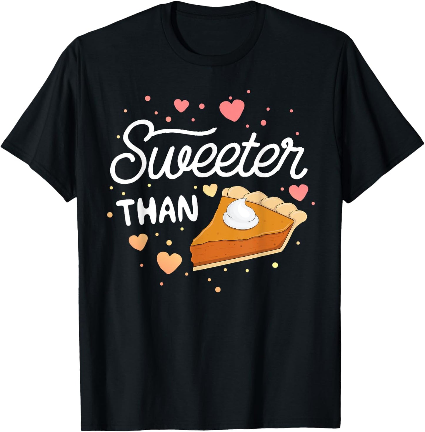 Sweeter Than Pumpkin Pie Halloween SHIRT Kids Thanksgiving T-Shirt - T-Shirt | Black