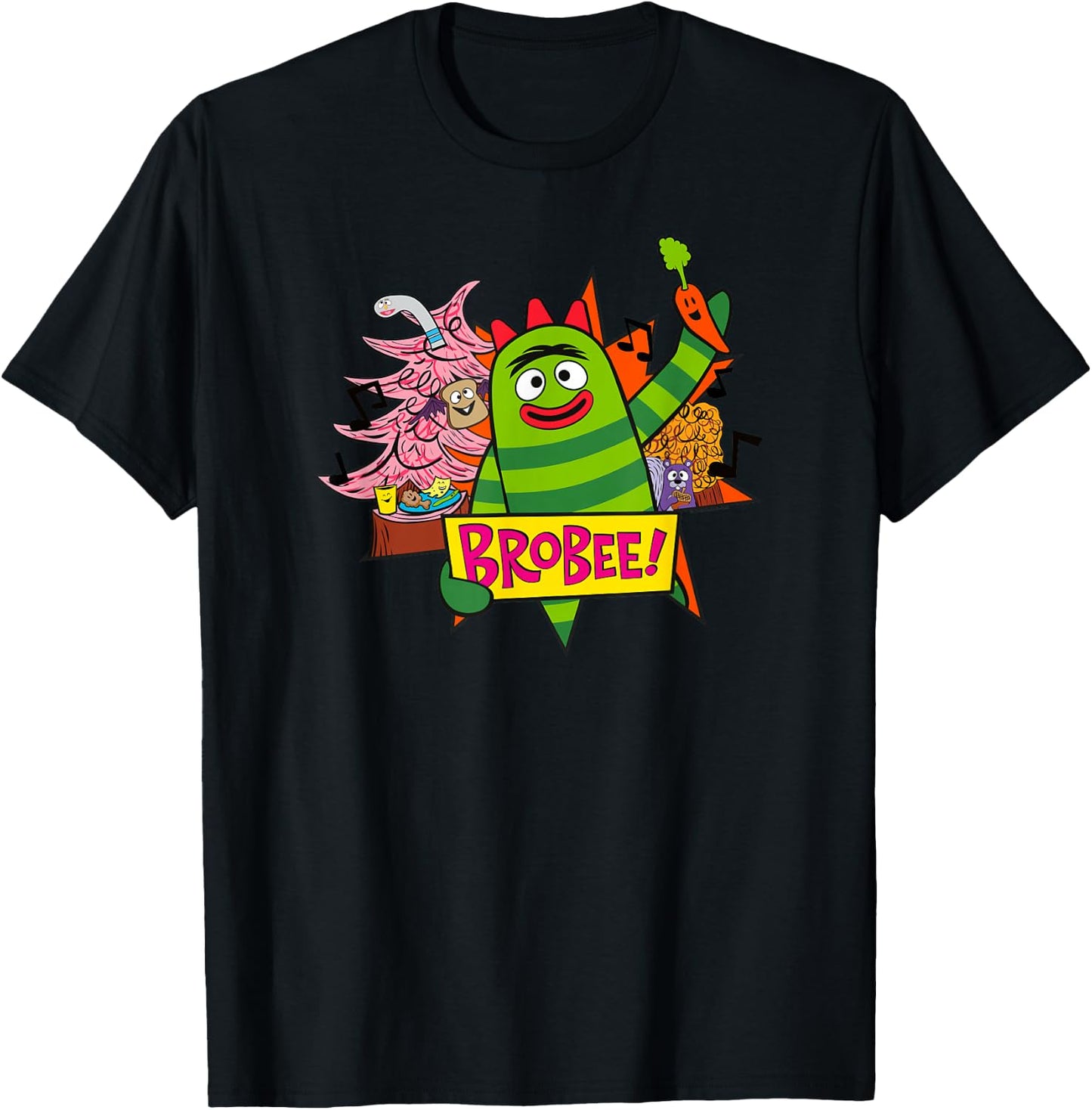 Yo Gabba Gabba - Classic Brobee 01 T-Shirt - T-Shirt | Black