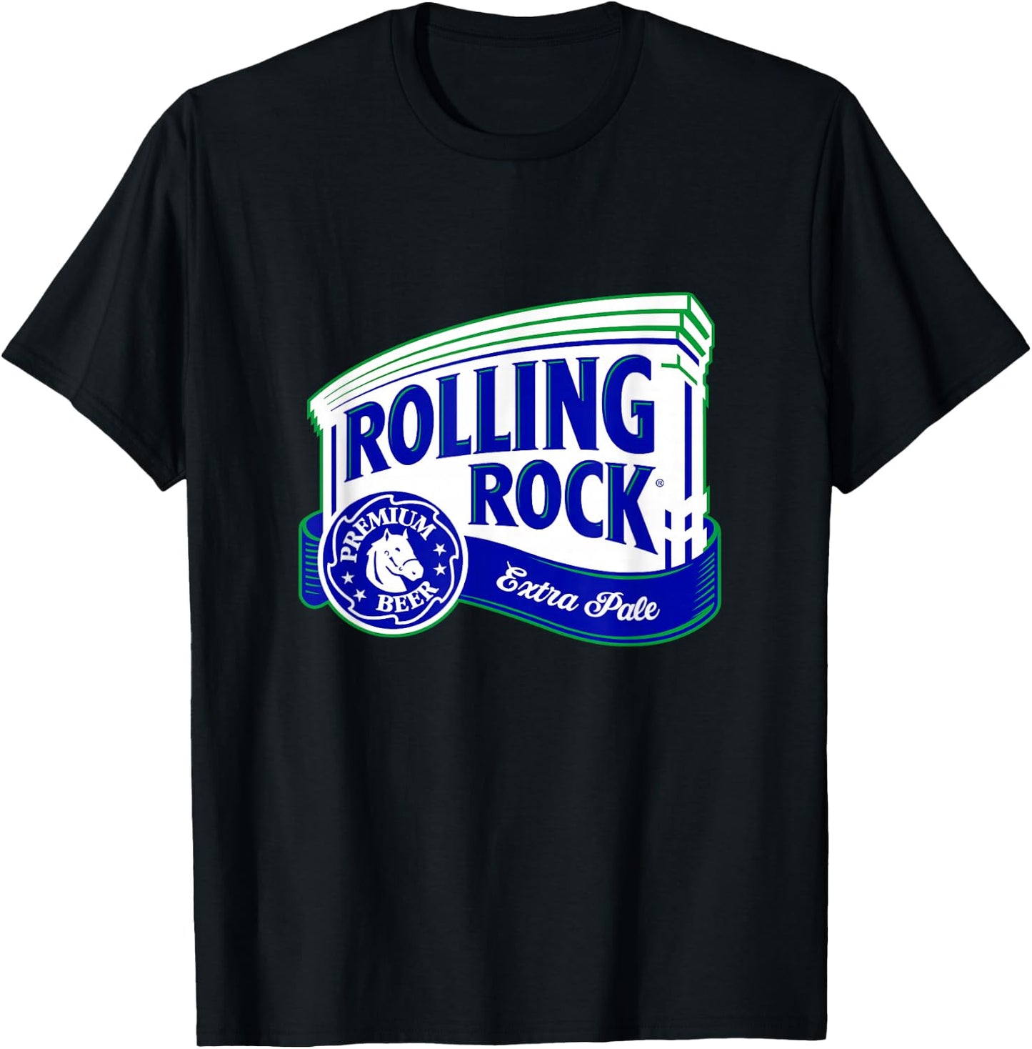 Rolling Rock Logo T-Shirt - T-Shirt | Black