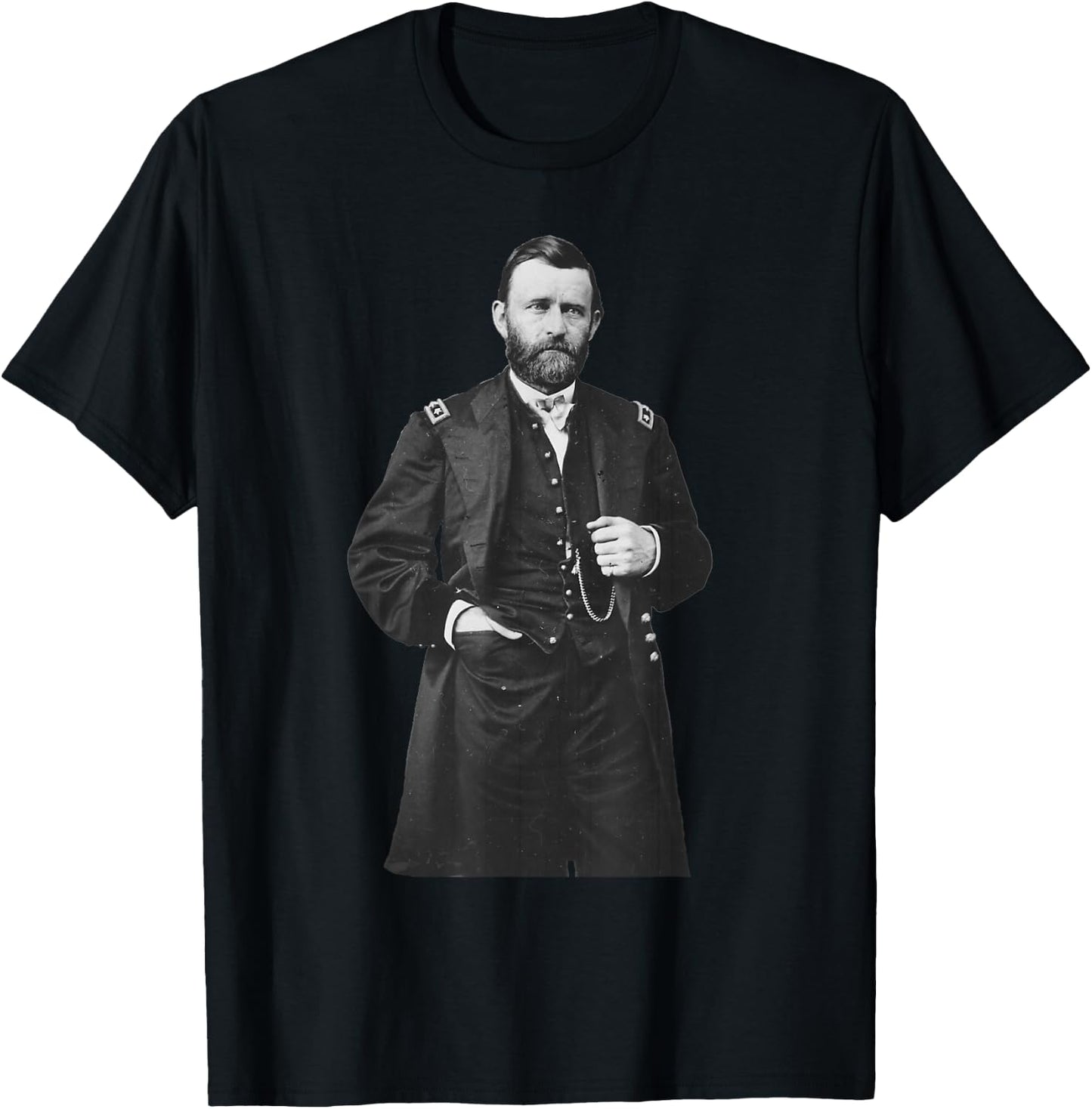 General Ulysses S Grant Union Commander American Civil War T-Shirt - T-Shirt | Black
