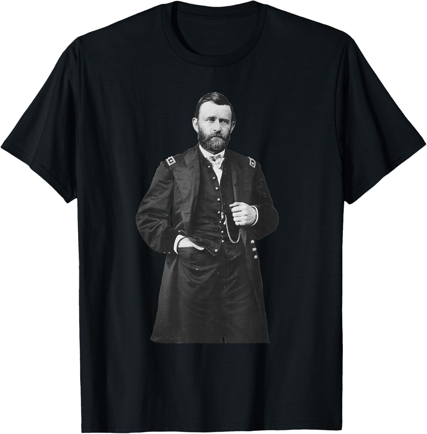 General Ulysses S Grant Union Commander American Civil War T-Shirt - T-Shirt | Black