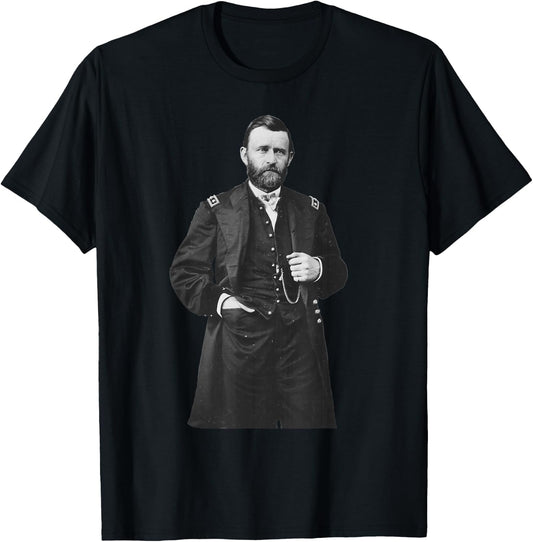 General Ulysses S Grant Union Commander American Civil War T-Shirt - T-Shirt | Black