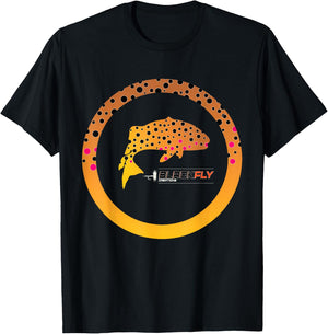 Trout Skin Fly Fishing Gear & Gifts by Black Fly T-Shirt - T-Shirt | Black