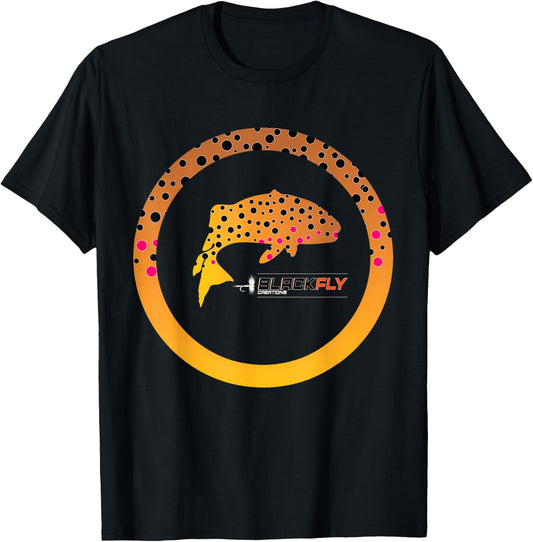 Trout Skin Fly Fishing Gear & Gifts by Black Fly T-Shirt - T-Shirt | Black