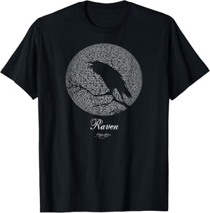 Edgar Allan Poe T Shirt Gothic Tales of Poe Gif for Readers T-Shirt - T-Shirt | Black