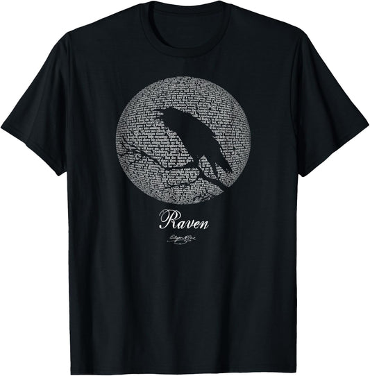 Edgar Allan Poe T Shirt Gothic Tales of Poe Gif for Readers T-Shirt - T-Shirt | Black