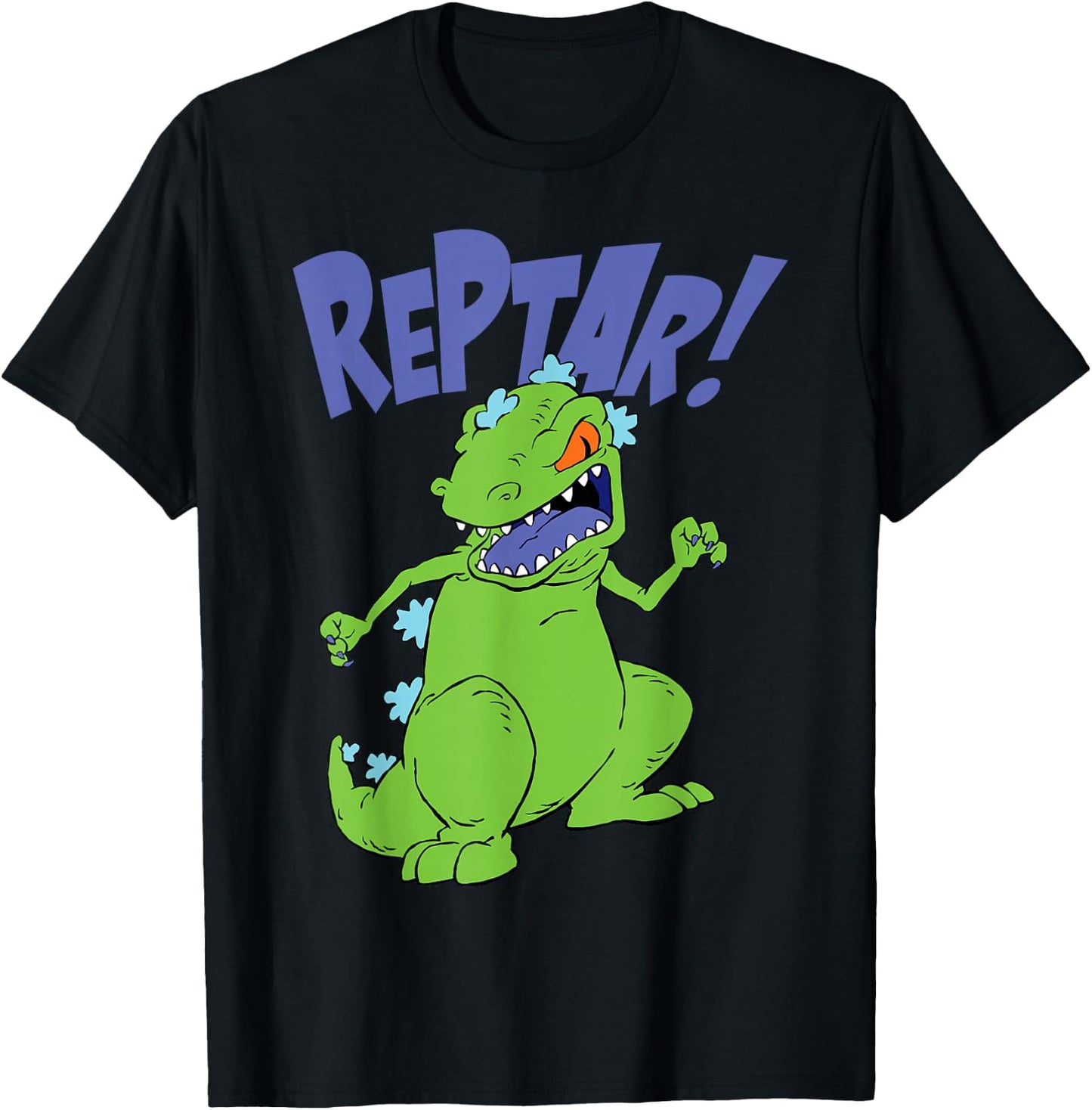 Nickelodeon Rugrats Reptar Destroy T-Shirt - T-Shirt | Black