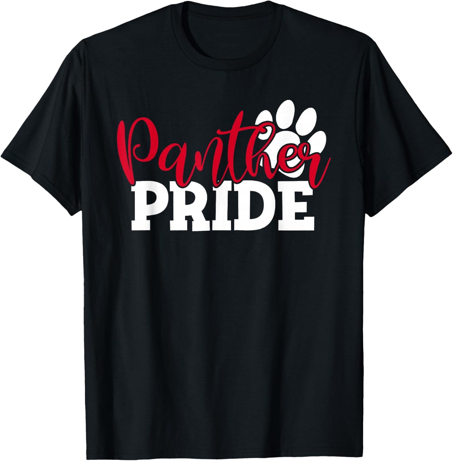 Vintage Panthers School Sports Name Spirit Back To School T-Shirt - T-Shirt | Black