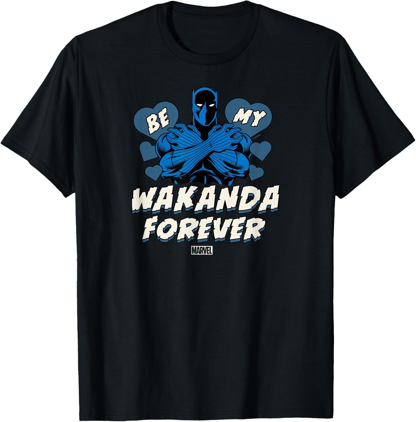 Black Panther - Be My Wakanda Forever Valentines Day T-Shirt - T-Shirt | Black