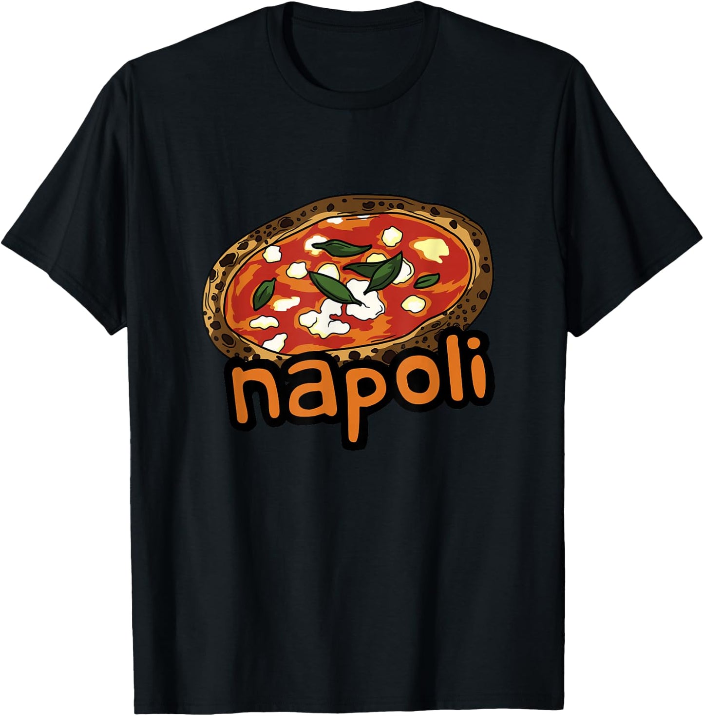 Napoli Pizza T Shirt Naples Italy Pizza Maker Jersey T-Shirt - T-Shirt | Black