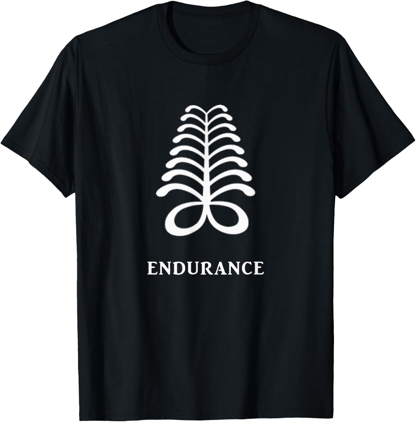 West African Adinkra Symbol - Endurance T-Shirt - T-Shirt | Black