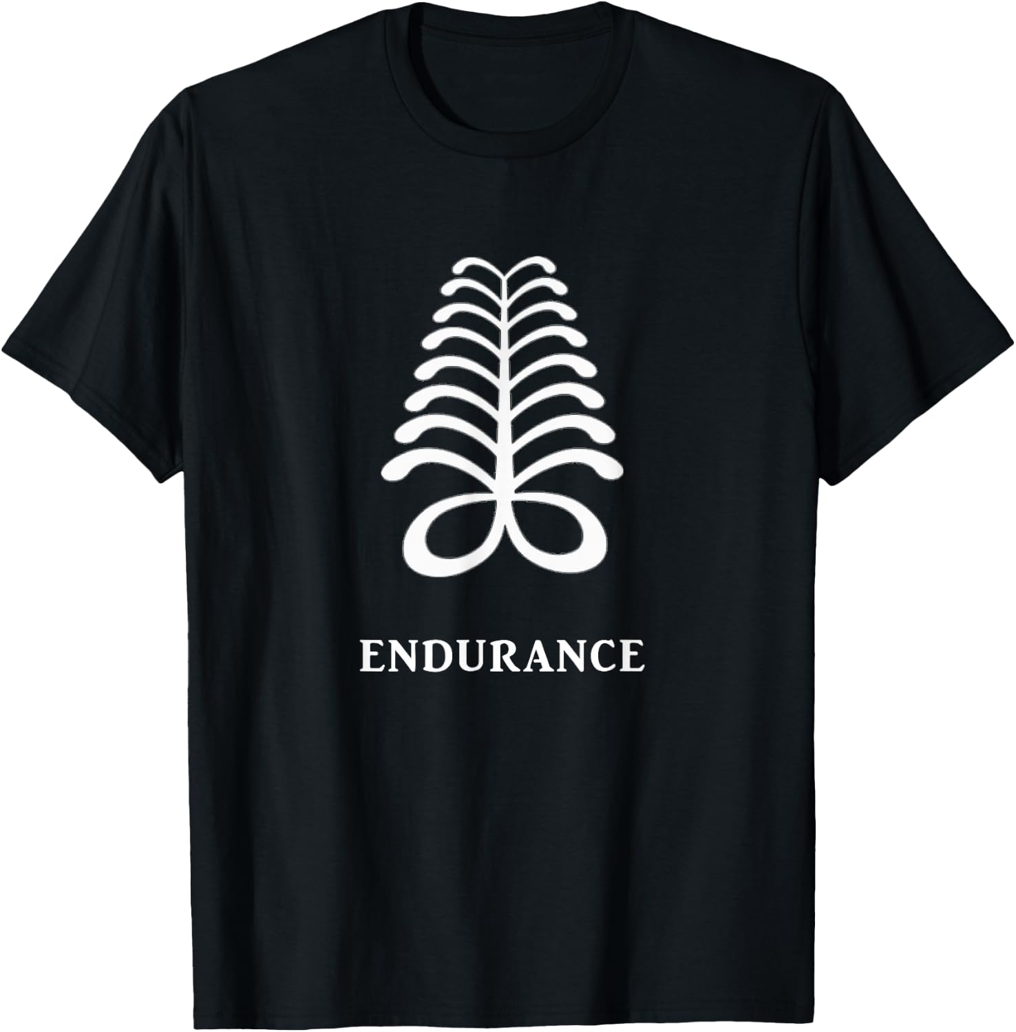 West African Adinkra Symbol - Endurance T-Shirt - T-Shirt | Black