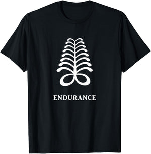West African Adinkra Symbol - Endurance T-Shirt - T-Shirt | Black