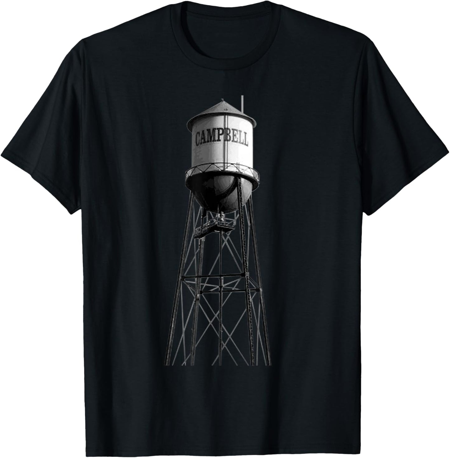 Campbell Water Tower T Shirt T-Shirt - T-Shirt | Black