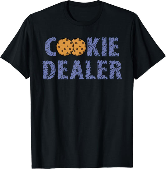 Scout Shirt Girl Funny Cookie Dealer Troop Leader Gift Shirt T-Shirt - T-Shirt | Black